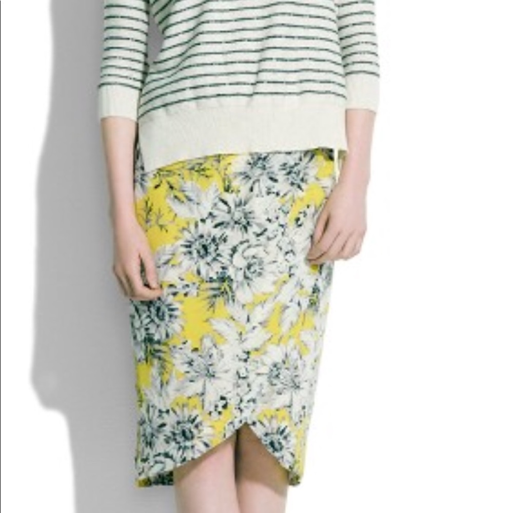 Madewell silk cutaway skirt